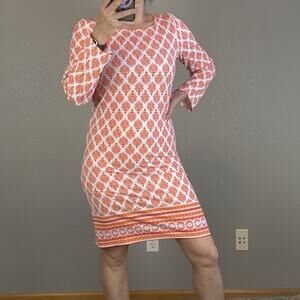 Cabana Life Womens Nantucket Sound Print Shift Dress Size M Cover Up 50+ UPF